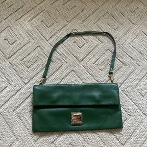 Dark green dooney and Burke shoulder bag